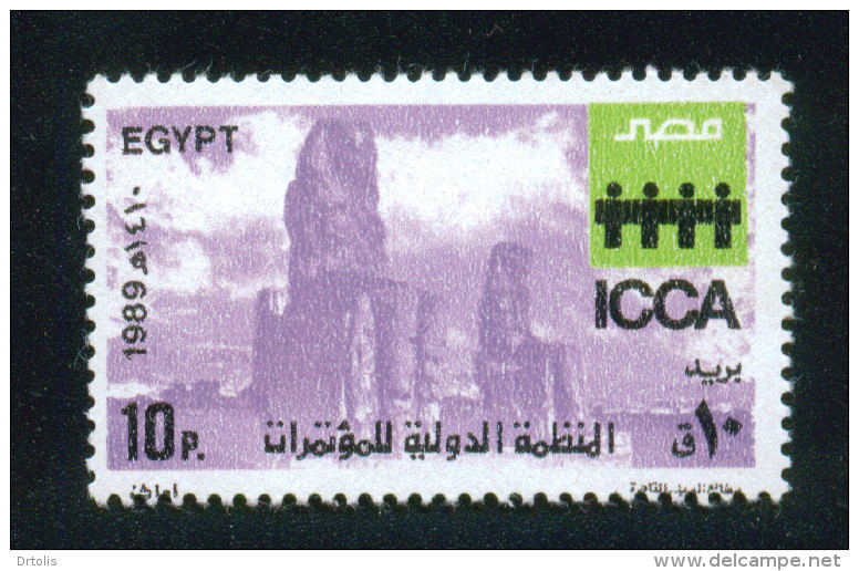 EGYPT / 1989 / ICCA / INTL. CONGRESS & CONVENTION ASSOCIATION MEETING / COLOSSI OF MEMNON / ARCHEOLOGY / MNH / VF - Ongebruikt