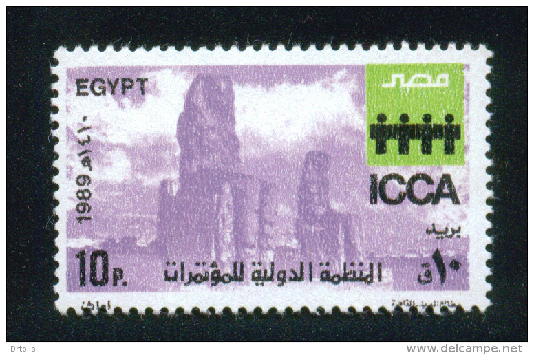 EGYPT / 1989 / ICCA / INTL. CONGRESS & CONVENTION ASSOCIATION MEETING / COLOSSI OF MEMNON / ARCHEOLOGY / MNH / VF - Neufs