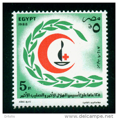 EGYPT / 1988 / MEDICINE / UN'S DAY / RED CROSS / RED CRESCENT / MNH / VF - Unused Stamps