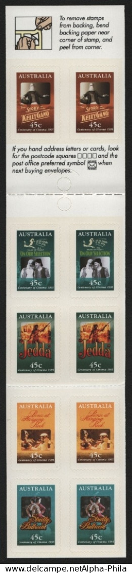 Australien 1995 - Mi-Nr. 1483-1487 ** - MNH - MH 87 - Filmplakate - Booklets