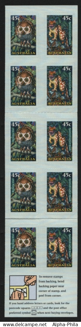 Australien 1997 - Mi-Nr. 1670-1671 ** - MNH - MH 115 - Wildtiere - Markenheftchen