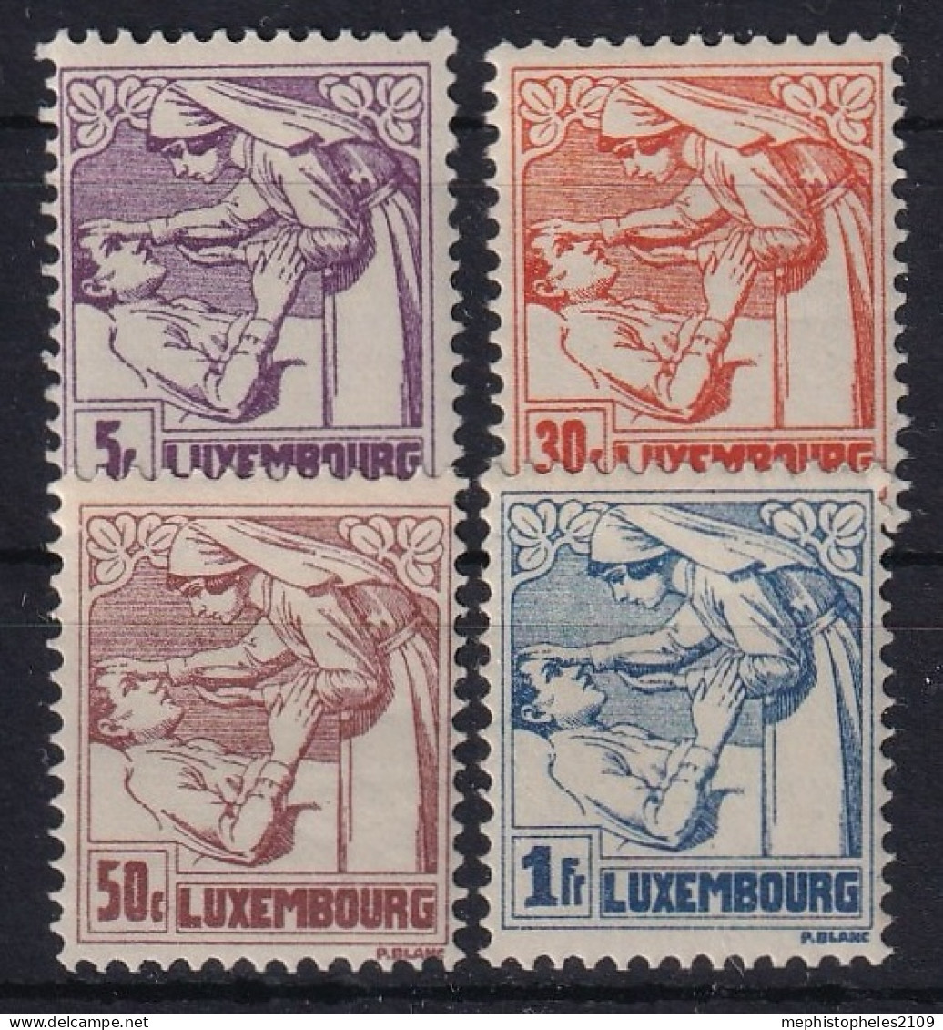 LUXEMBOURG 1925 - MNH - Sc# B11-B14 - 1926-39 Charlotte De Profil à Droite