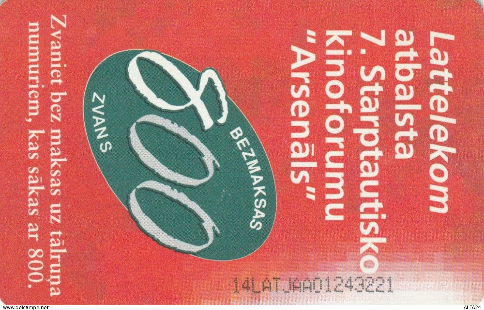 PHONE CARD LETTONIA (E104.58.8 - Latvia