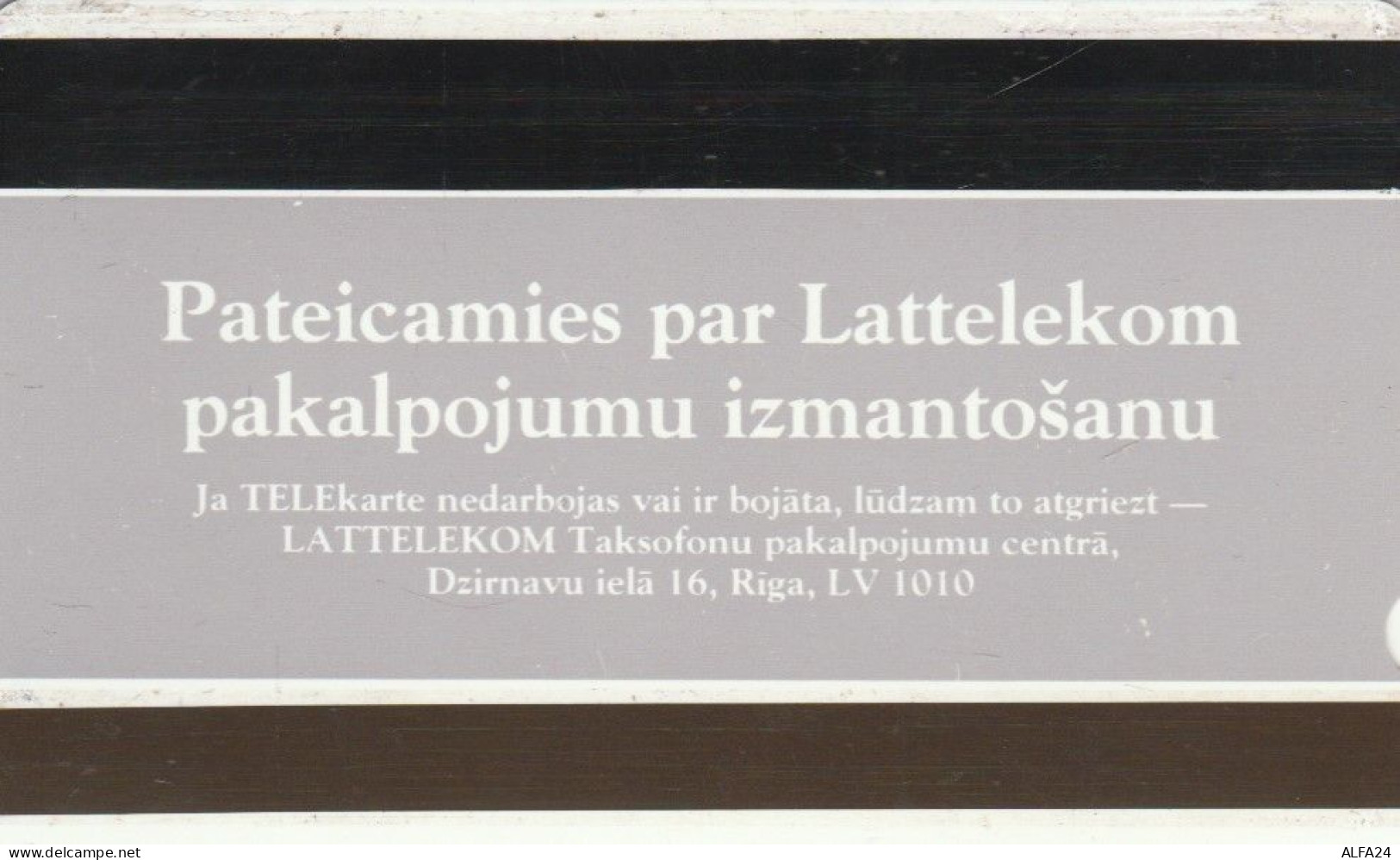 PHONE CARD LETTONIA (E104.58.3 - Lettonia