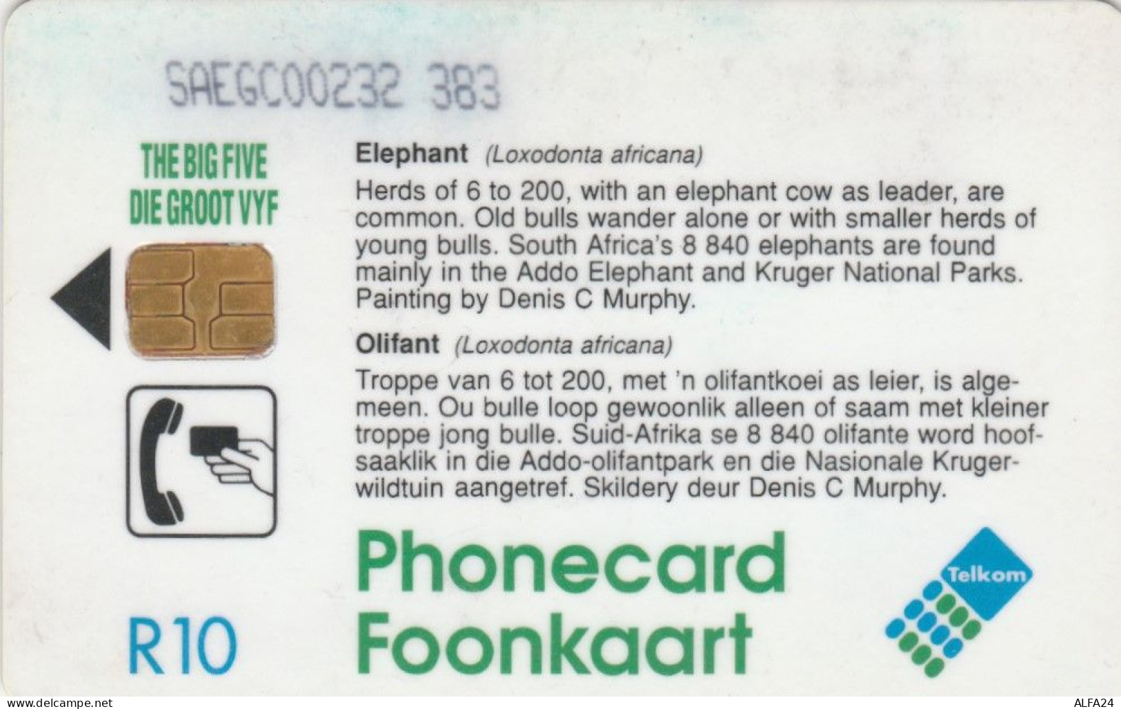 PHONE CARD SUDAFRICA (E104.45.2 - Afrique Du Sud