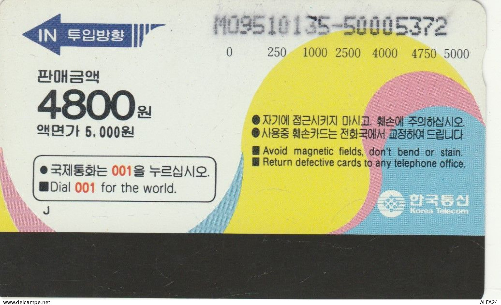 PHONE CARD COREA SUD (E104.38.8 - Corea Del Sud