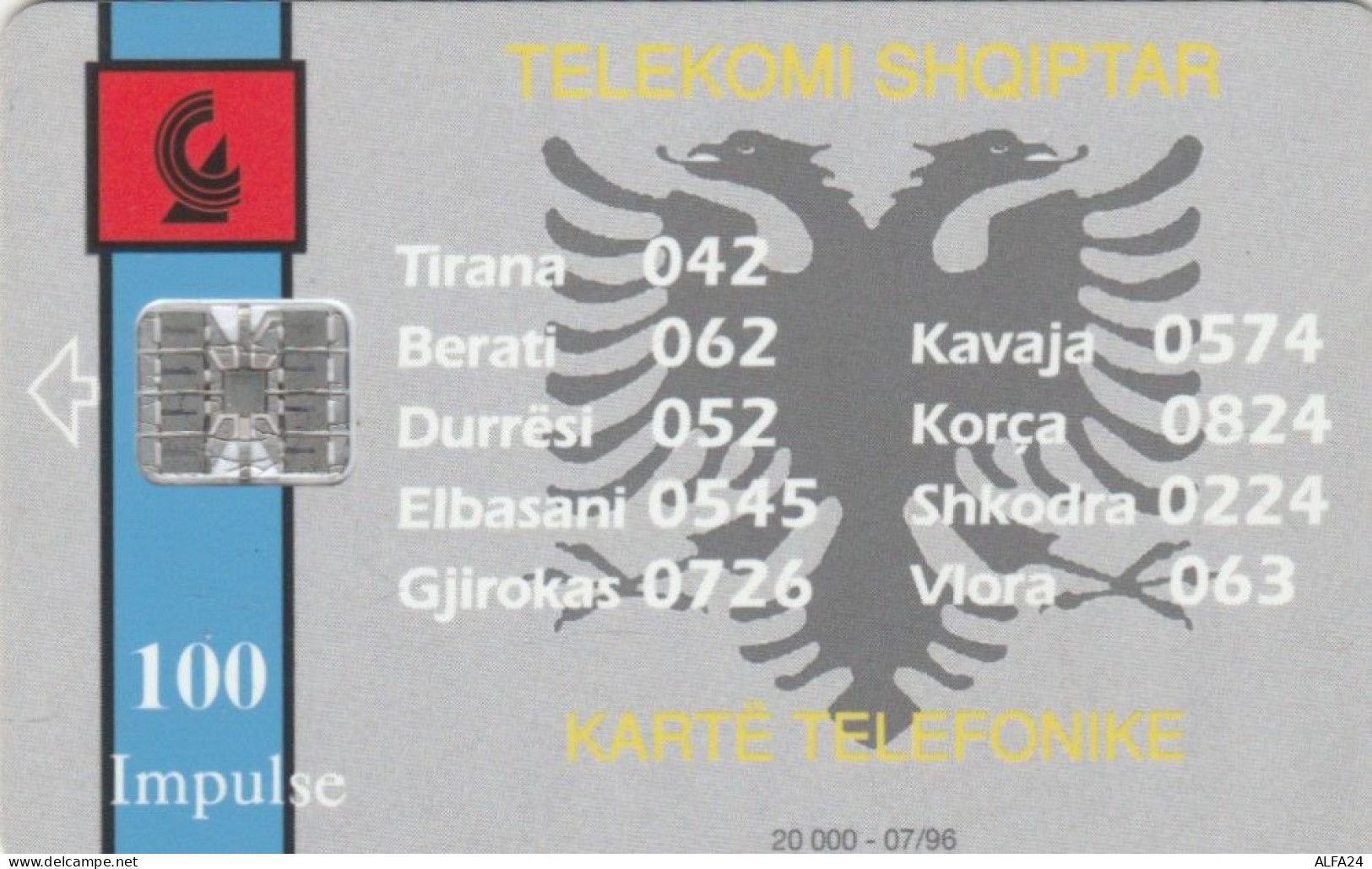 PHONE CARD ALBANIA (E104.35.4 - Albanie