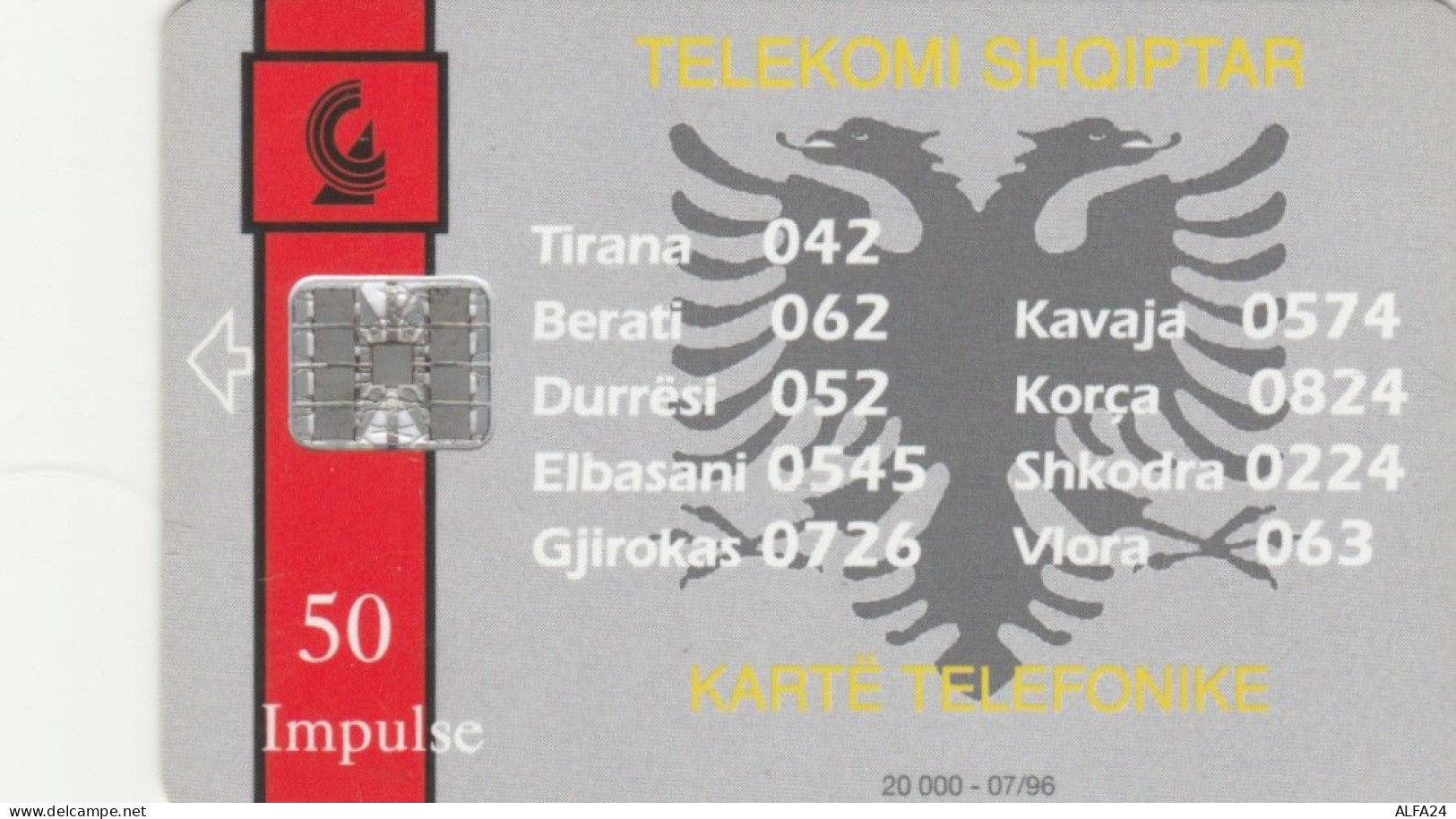 PHONE CARD ALBANIA (E104.34.8 - Albanië