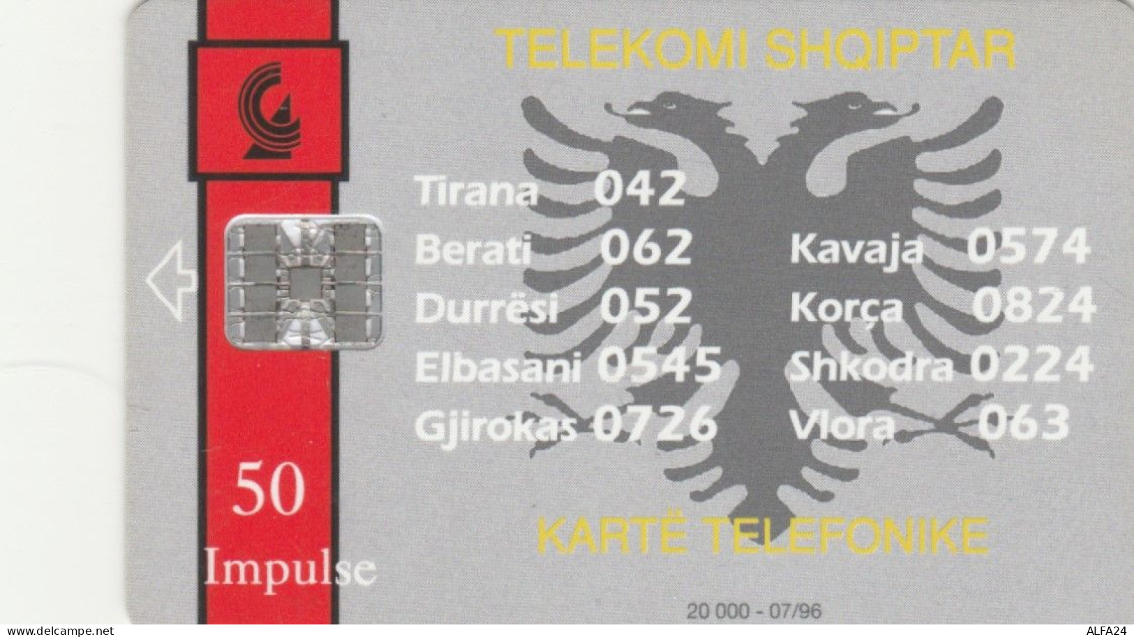 PHONE CARD ALBANIA (E104.34.8 - Albanien