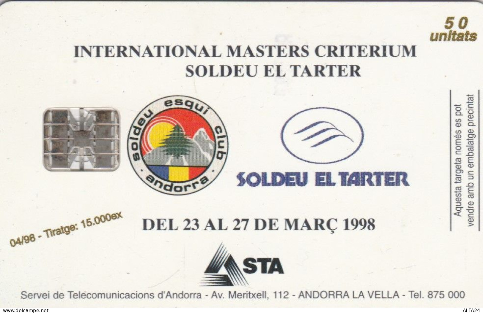 PHONE CARD ANDORRA (E104.31.1 - Andorre