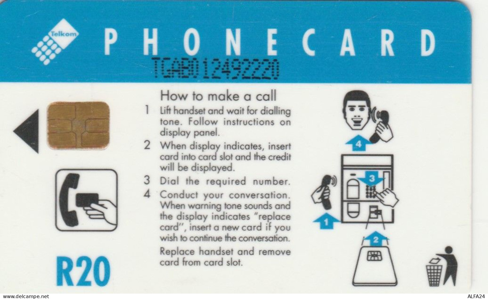 PHONE CARD SUDAFRICA (E104.22.7 - Afrique Du Sud