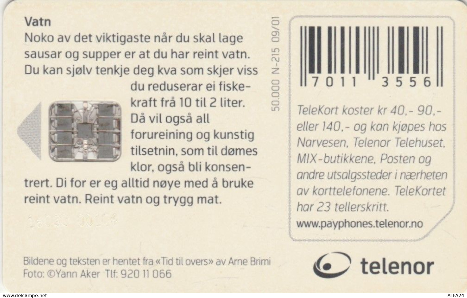 PHONE CARD NORVEGIA (E104.7.8 - Norvège