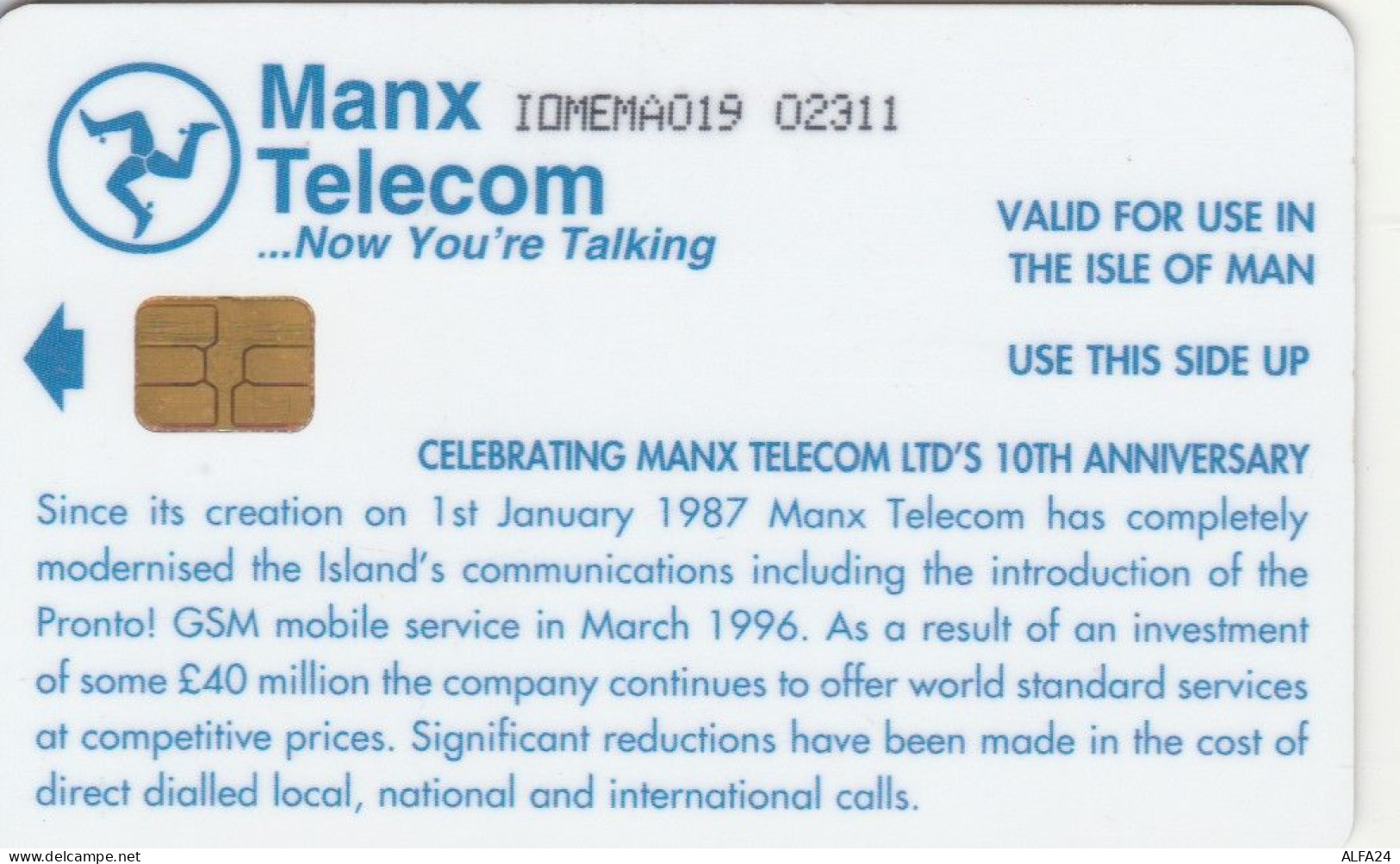 PHONE CARD ISOLA DI MAN (E104.7.5 - Isla De Man