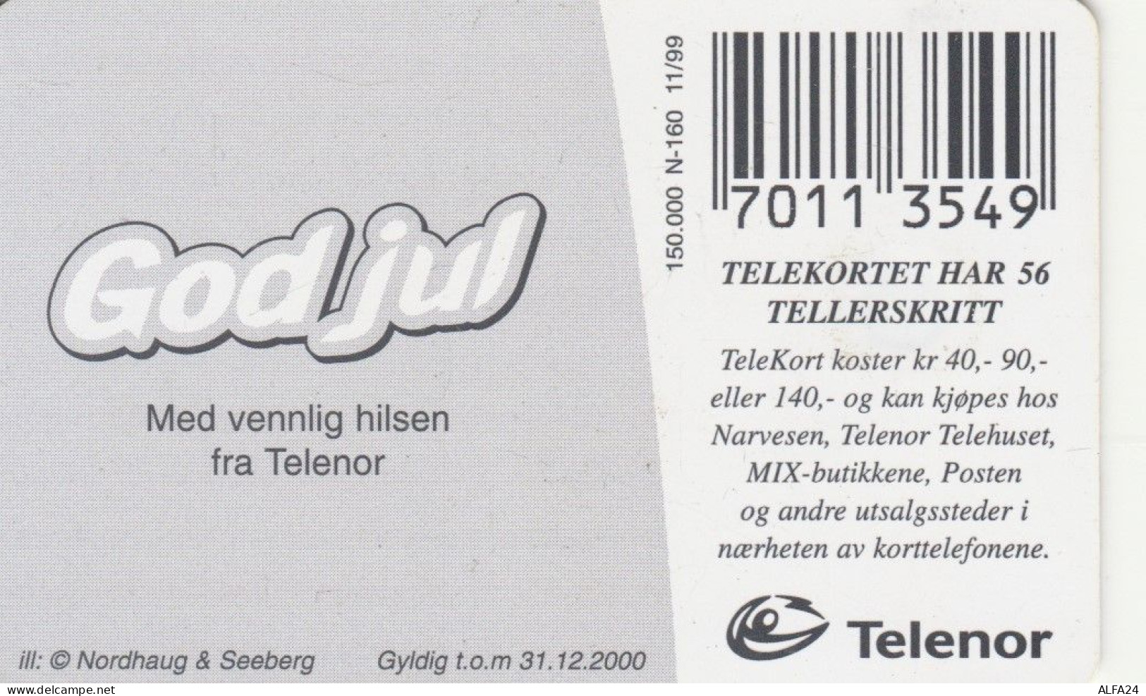 PHONE CARD NORVEGIA (E104.5.7 - Norway