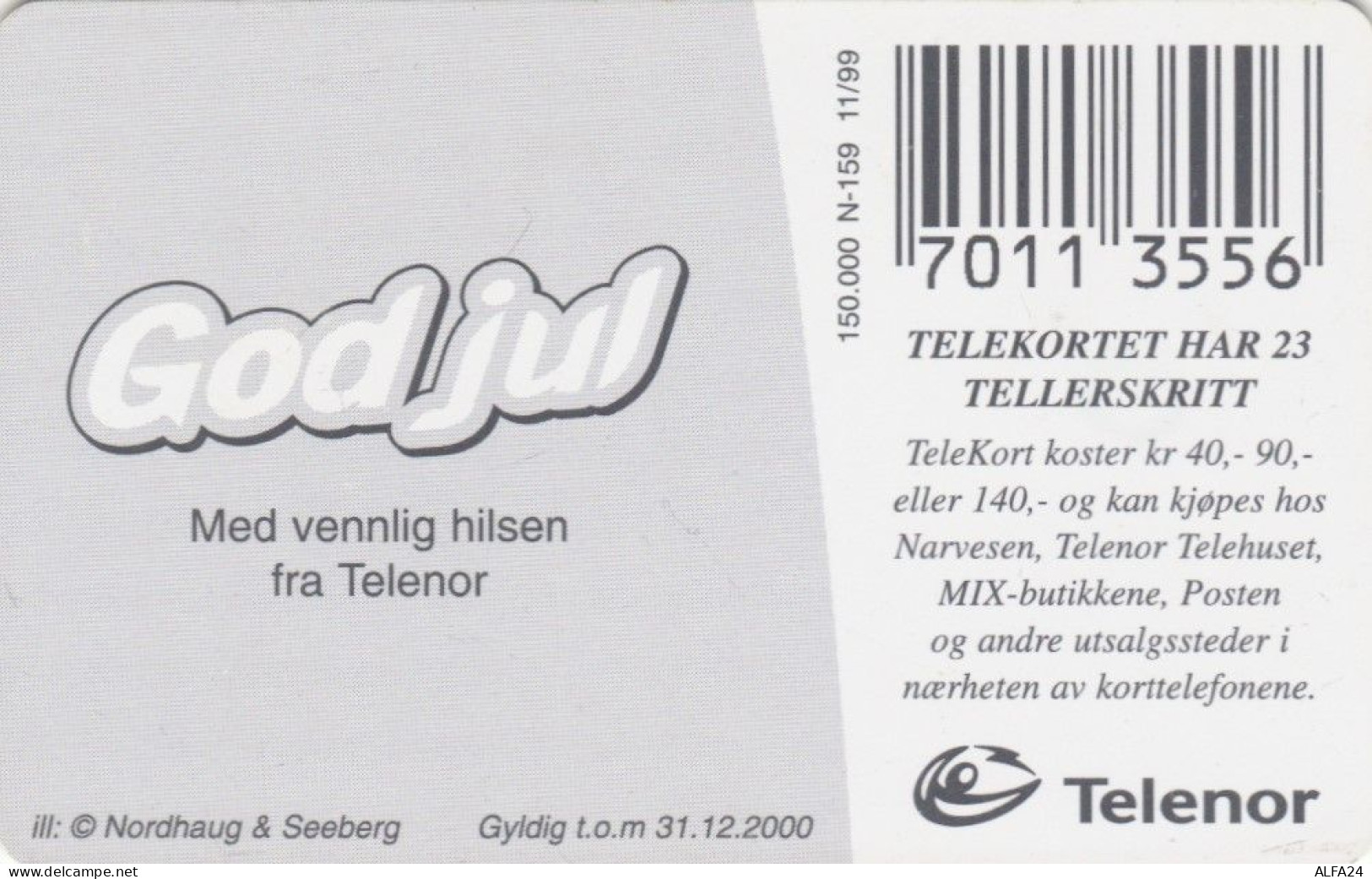 PHONE CARD NORVEGIA (E104.5.6 - Norwegen