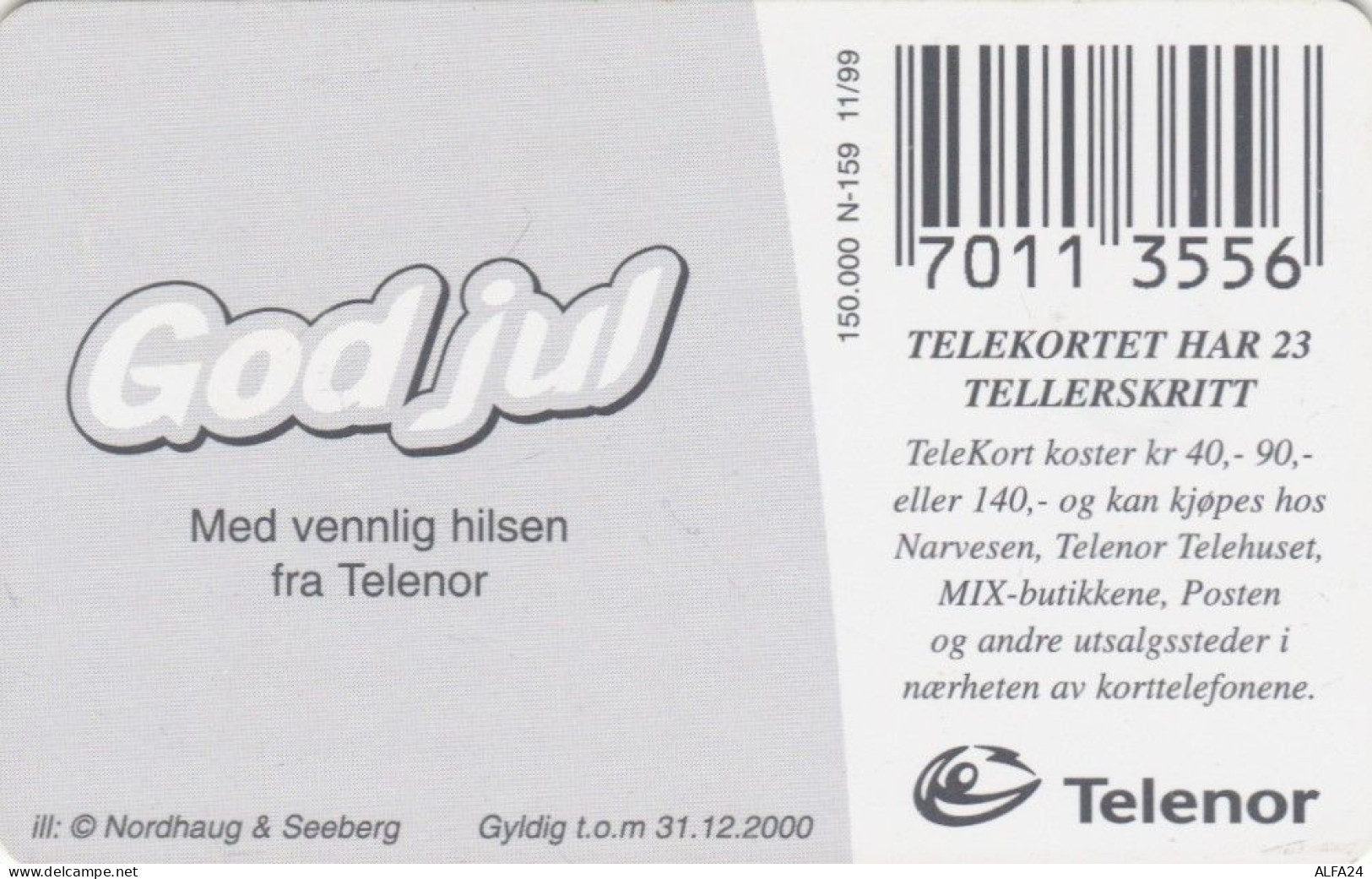 PHONE CARD NORVEGIA (E104.5.6 - Norvège