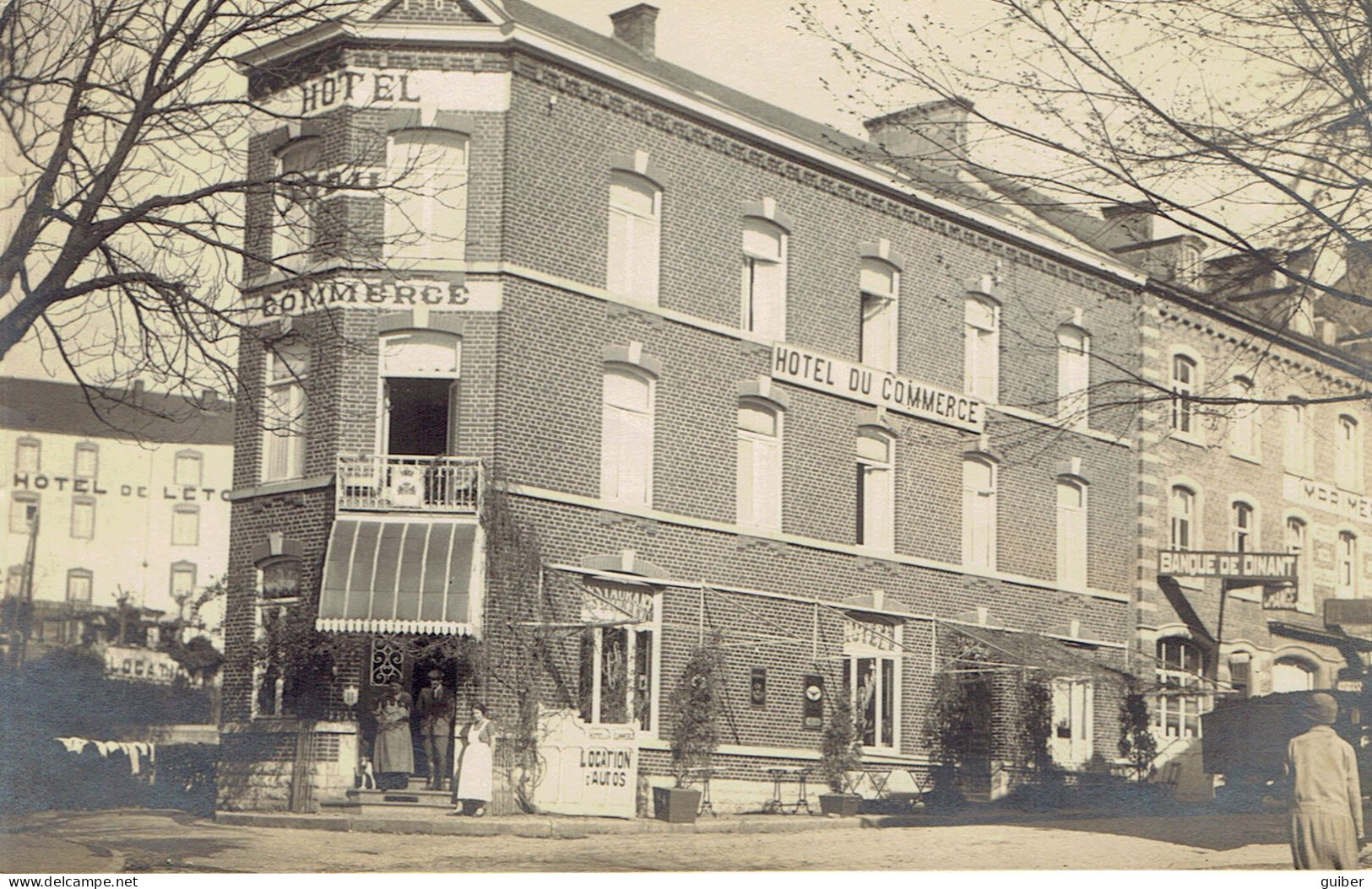 Rochefort Hotel Du Commerce  Banque De Dinant  Carte Photo  - Rochefort