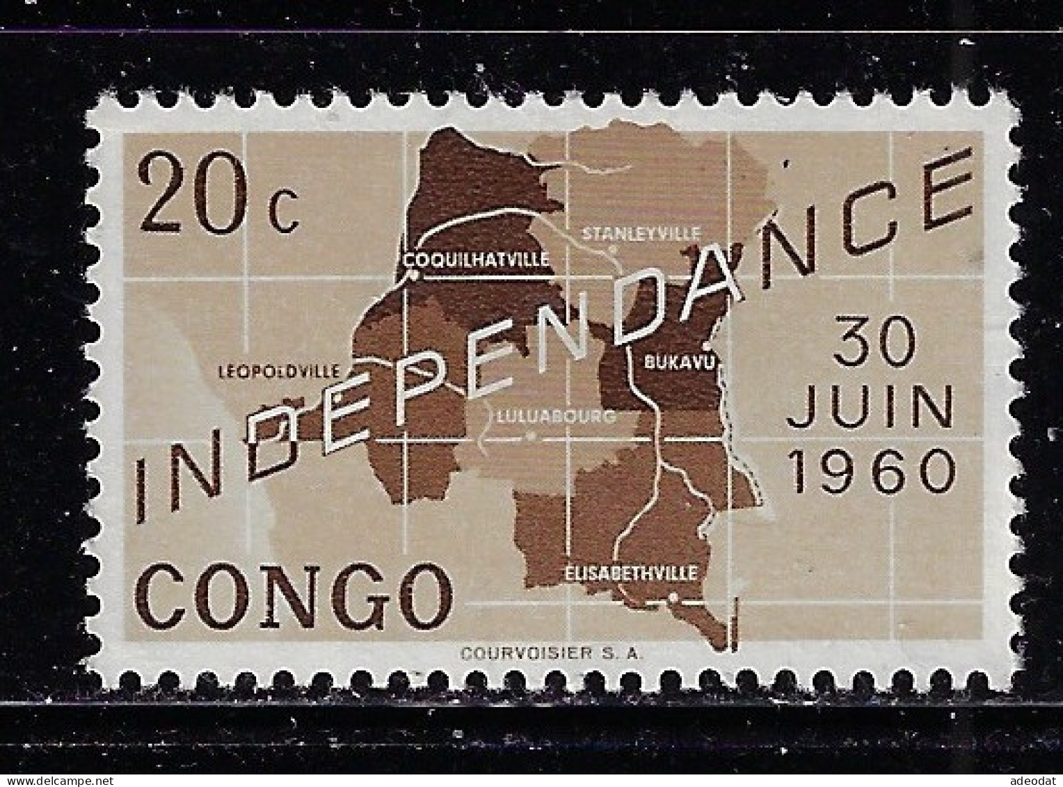 CONGO DEMOCRATIC REP. 1960  SCOTT #356 USED - Used