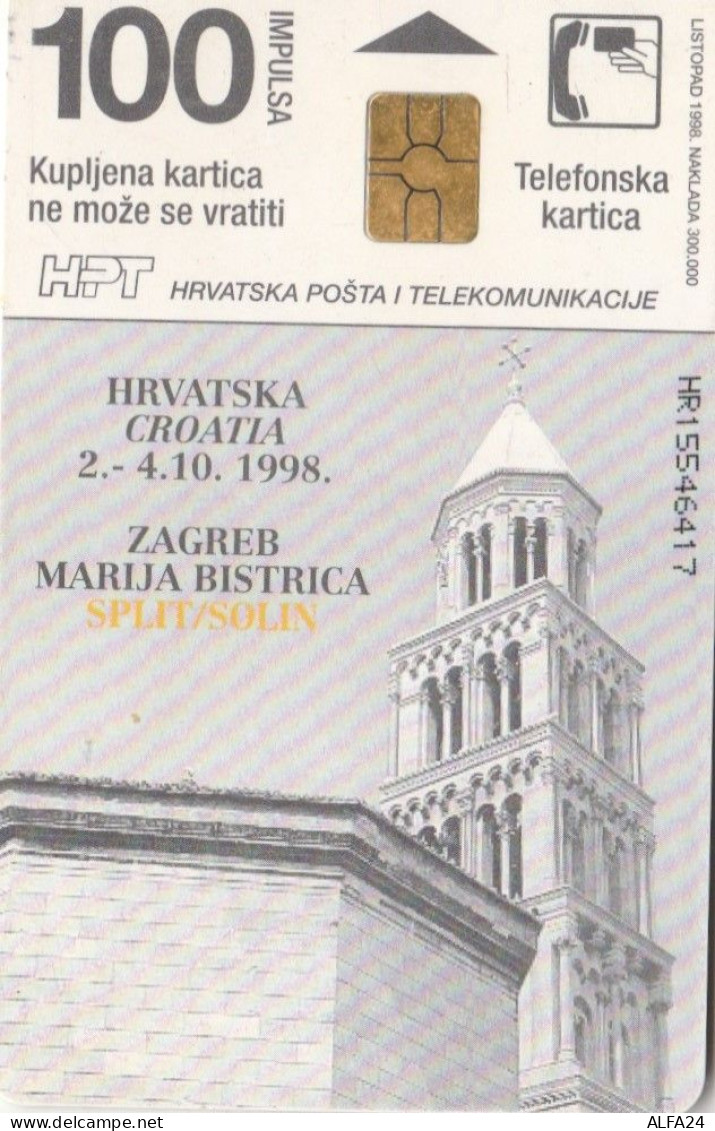 PHONE CARD CROAZIA PAPA  (E105.42.1 - Croatie