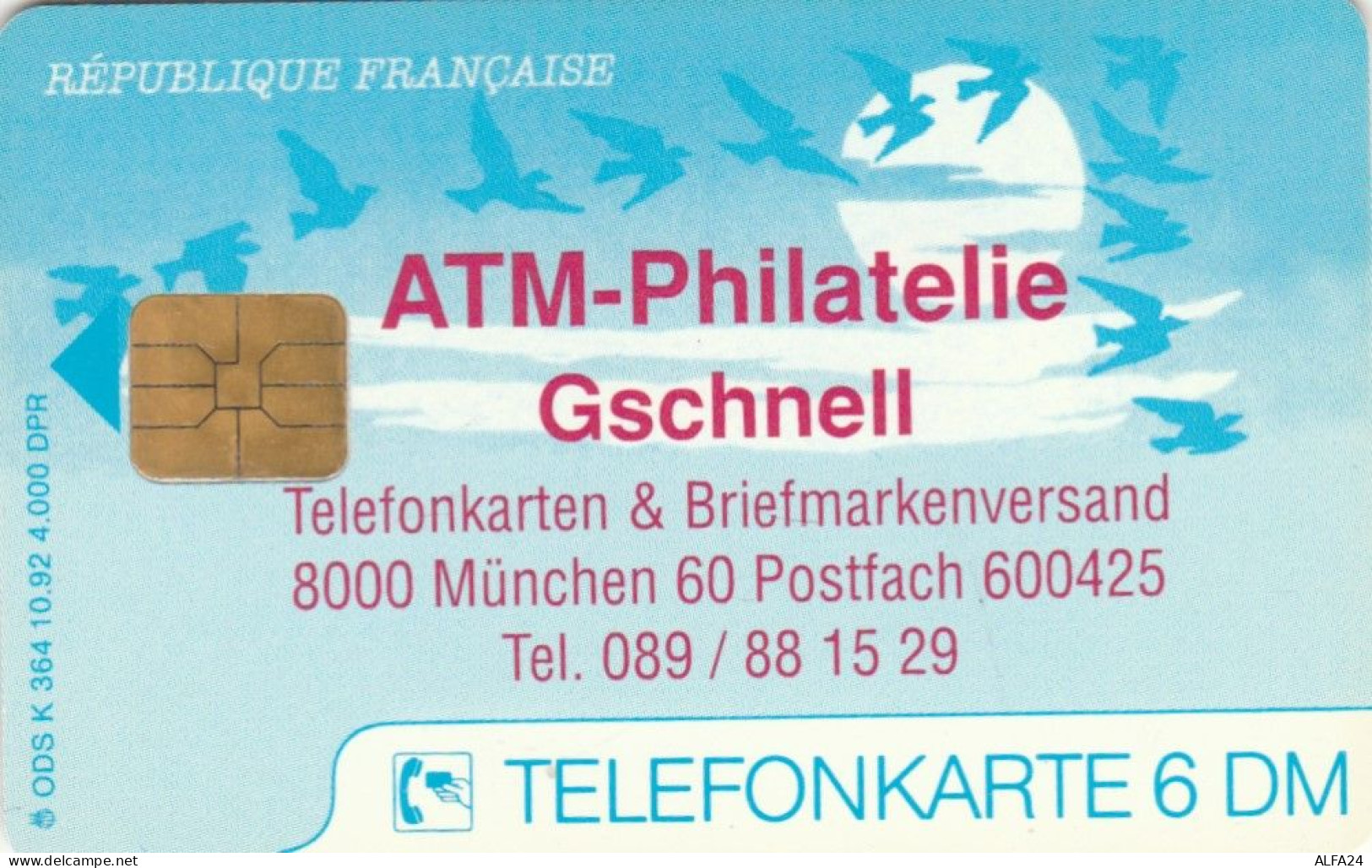 PHONE CARD GERMANIA SERIE K TIR 4000  (E105.36.4 - K-Series : Série Clients