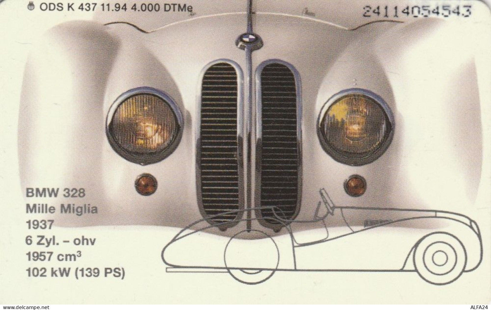 PHONE CARD GERMANIA SERIE K TIR 4000  (E105.35.5 - K-Series : Série Clients