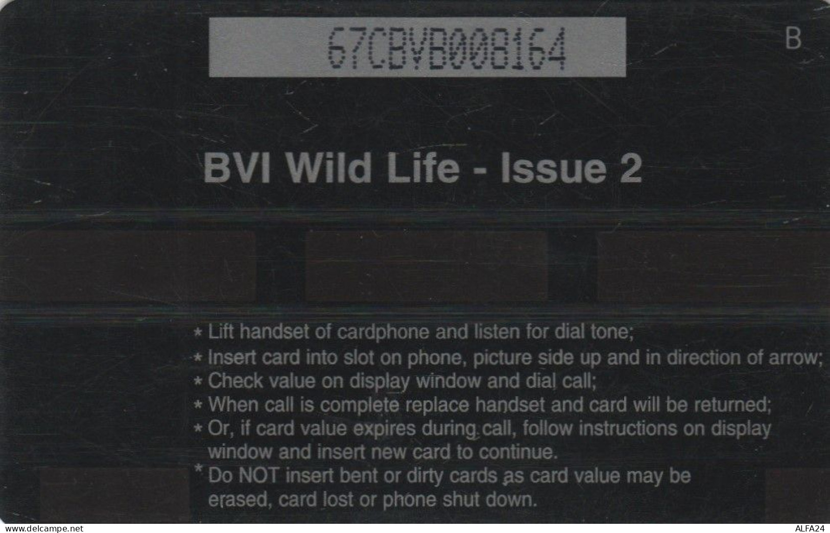 PHONE CARD VIRGIN ISLANDS  (E105.28.6 - Virgin Islands
