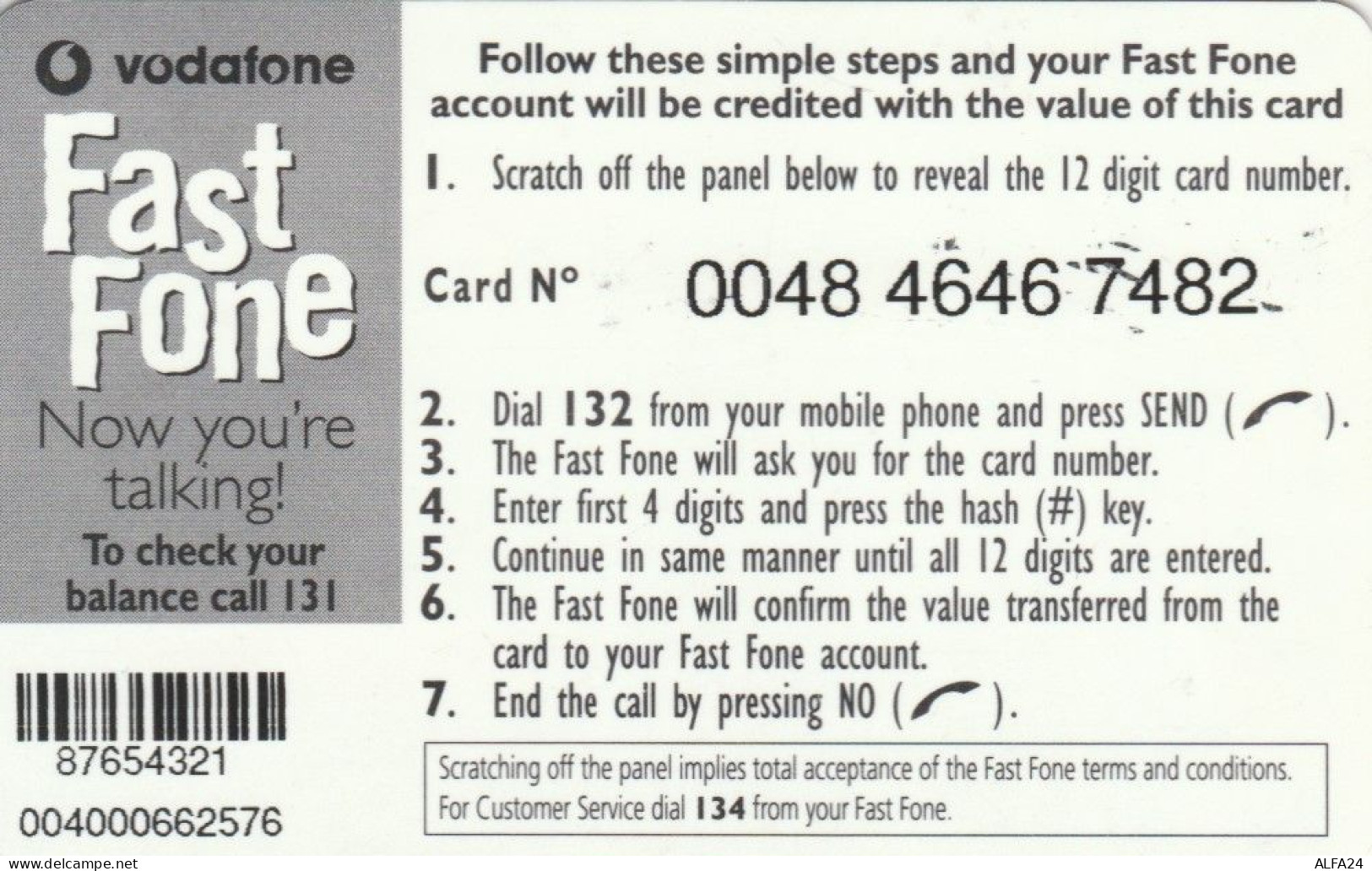 PREPAID PHONE CARD FIJI  (E105.17.7 - Fiji