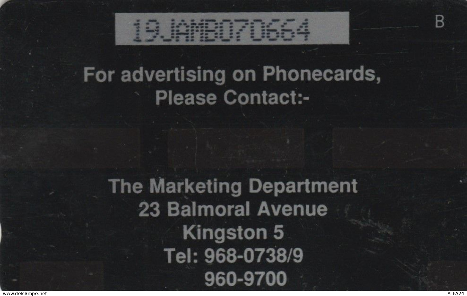 PHONE CARD JAMAICA  (E105.15.2 - Jamaïque