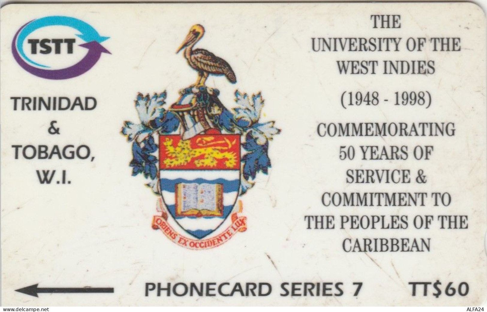 PHONE CARD TRINIDAD TOBAGO  (E105.11.3 - Trinité & Tobago