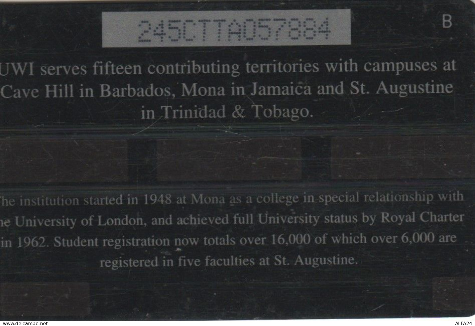 PHONE CARD TRINIDAD TOBAGO  (E105.11.3 - Trinité & Tobago