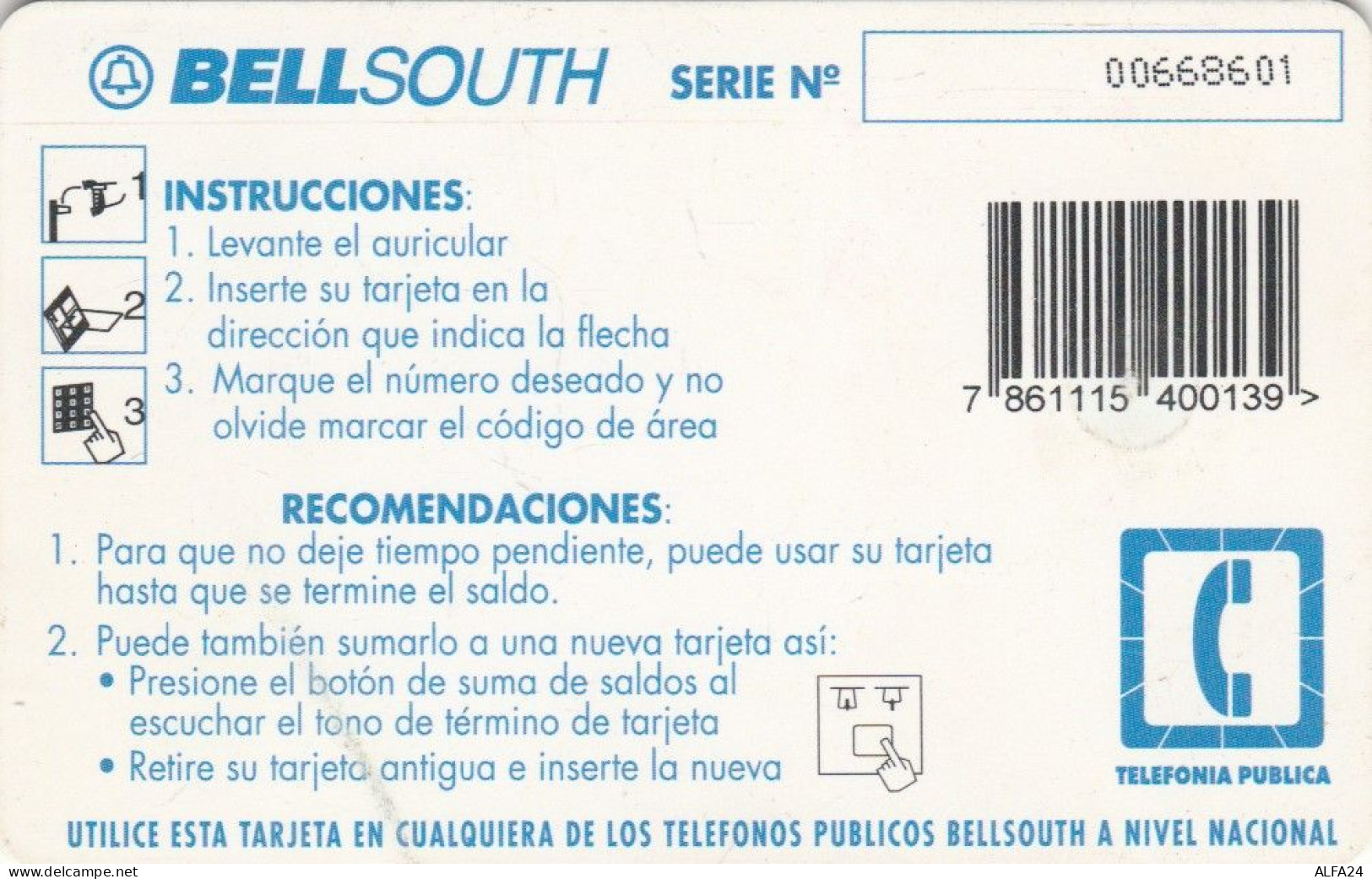 PHONE CARD ECUADOR  (E105.11.2 - Equateur