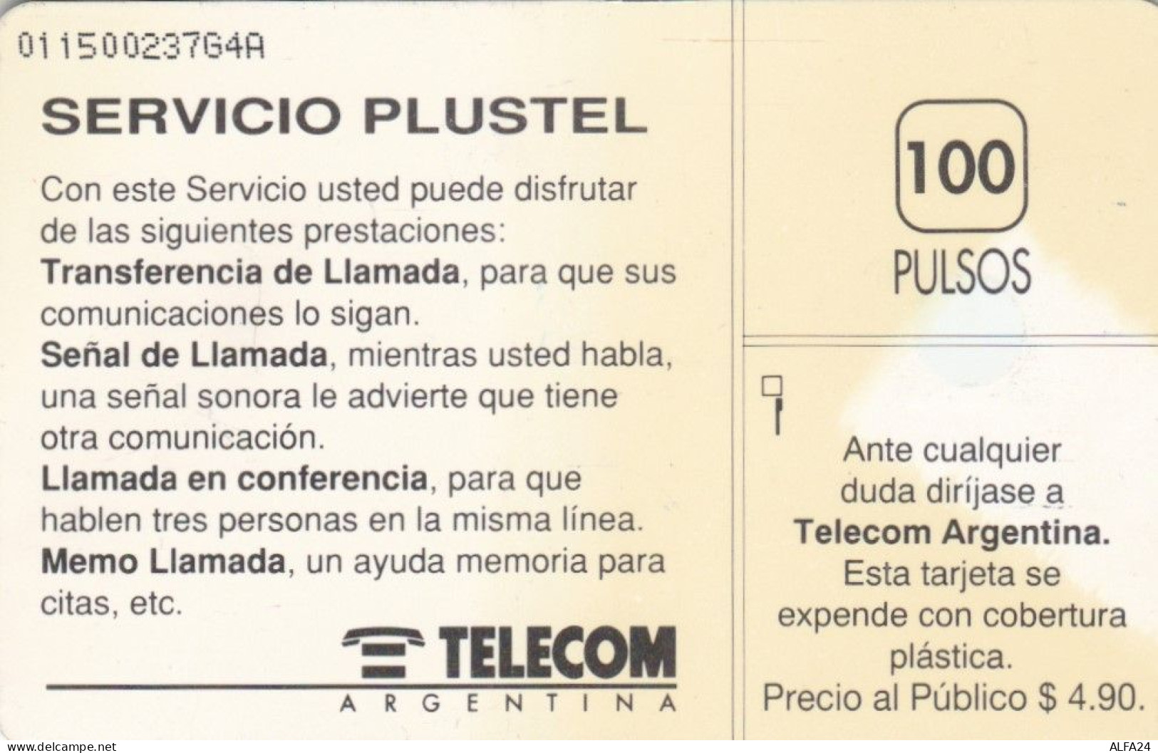 PHONE CARD ARGENTINA  (E105.3.2 - Argentine