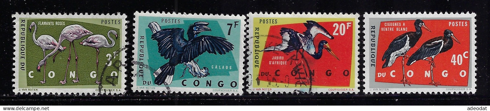 CONGO DEMOCRATIC REP. 1963 SCOTT #432,435,439,442 USED - Used