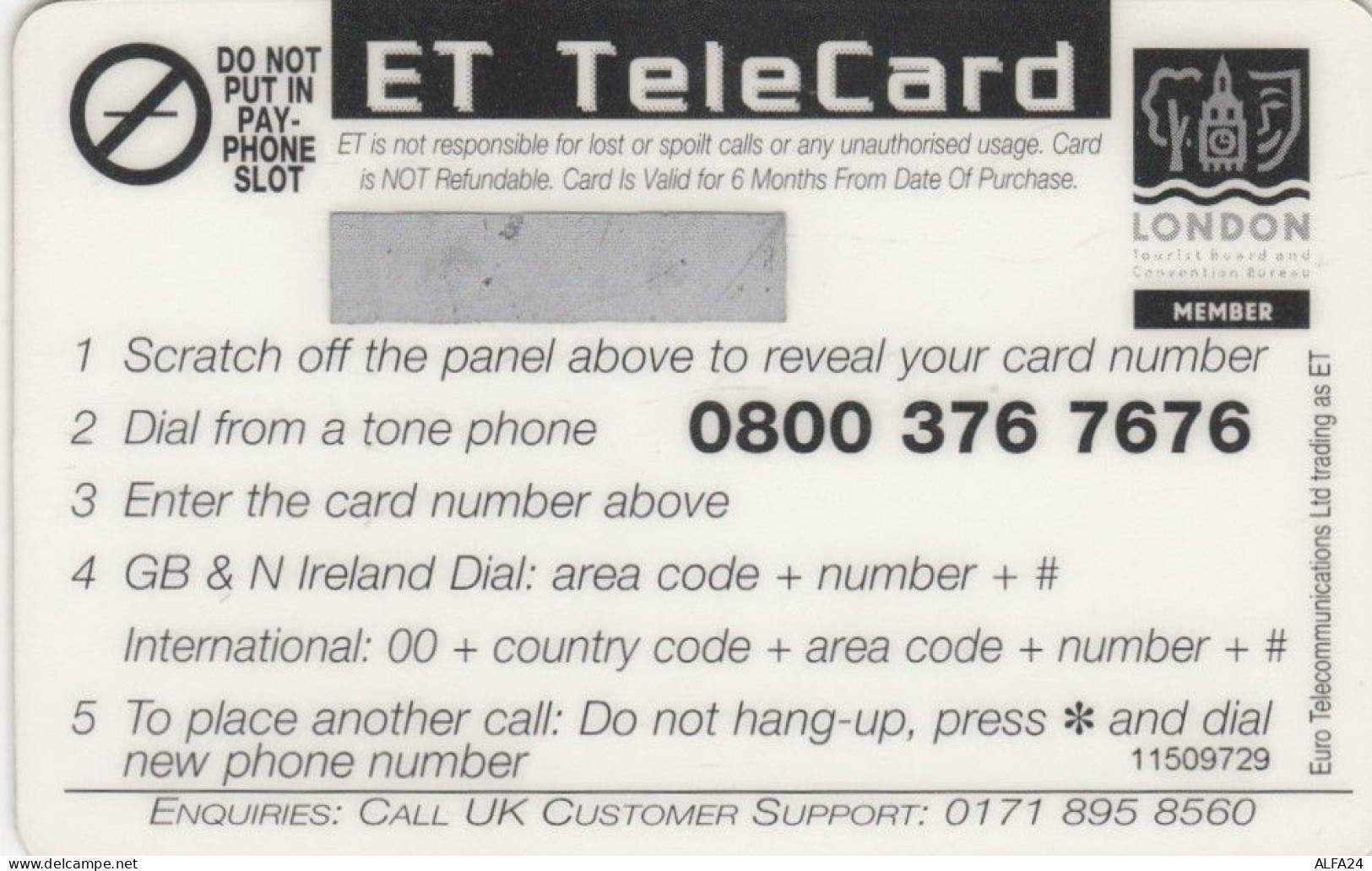 PREPAID PHONE CARD REGNO UNITO   (E106.36.6 - BT Global Cards (Prepagadas)