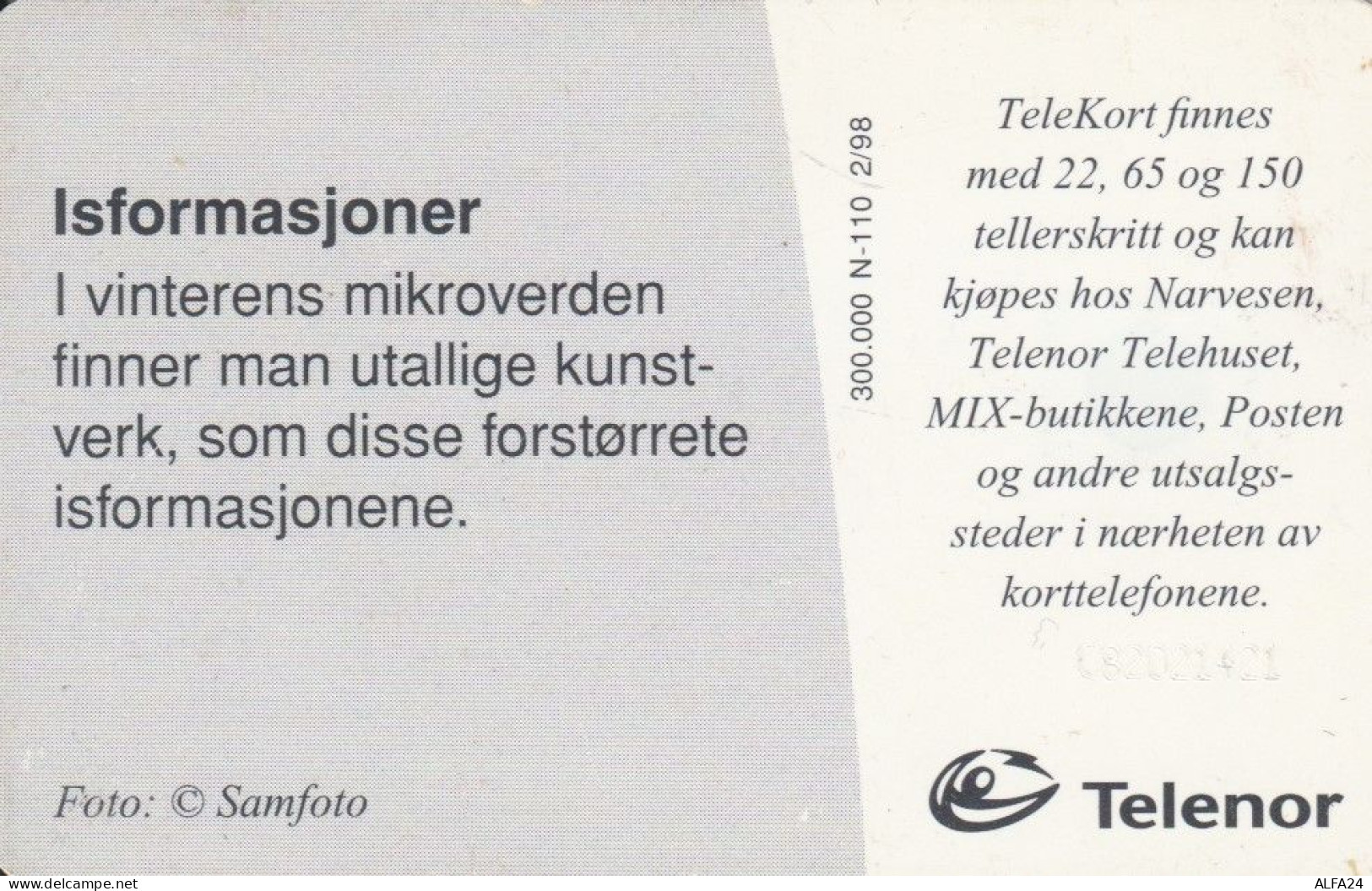 PHONE CARD NORVEGIA  (E106.29.7 - Norwegen