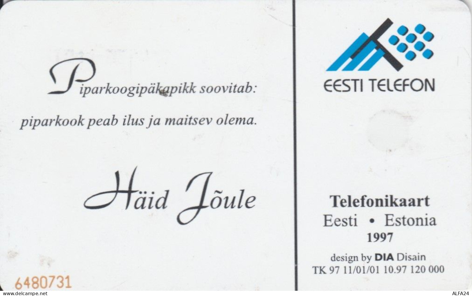 PHONE CARD ESTONIA  (E106.28.7 - Estland
