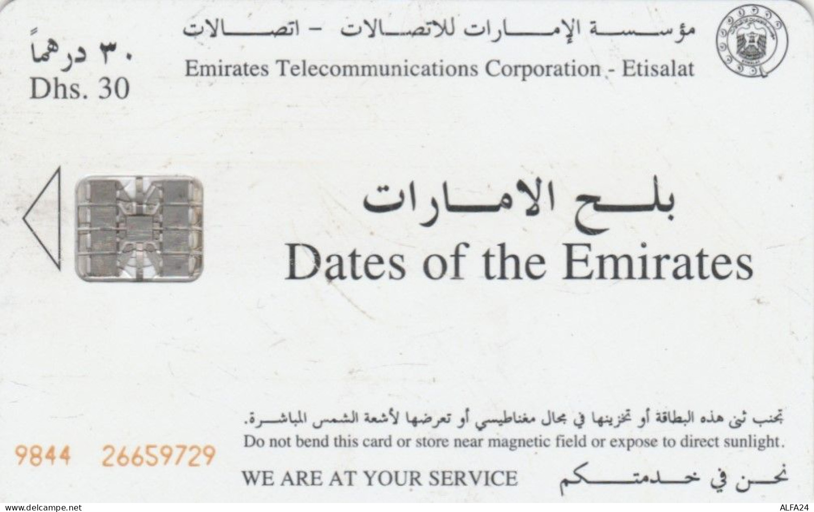 PHONE CARD EMIRATI ARABI  (E106.23.6 - Ver. Arab. Emirate