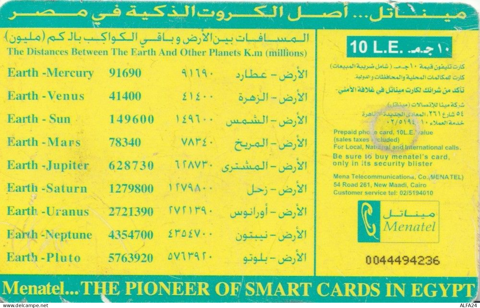 PHONE CARD EGITTO  (E106.24.2 - Egypt