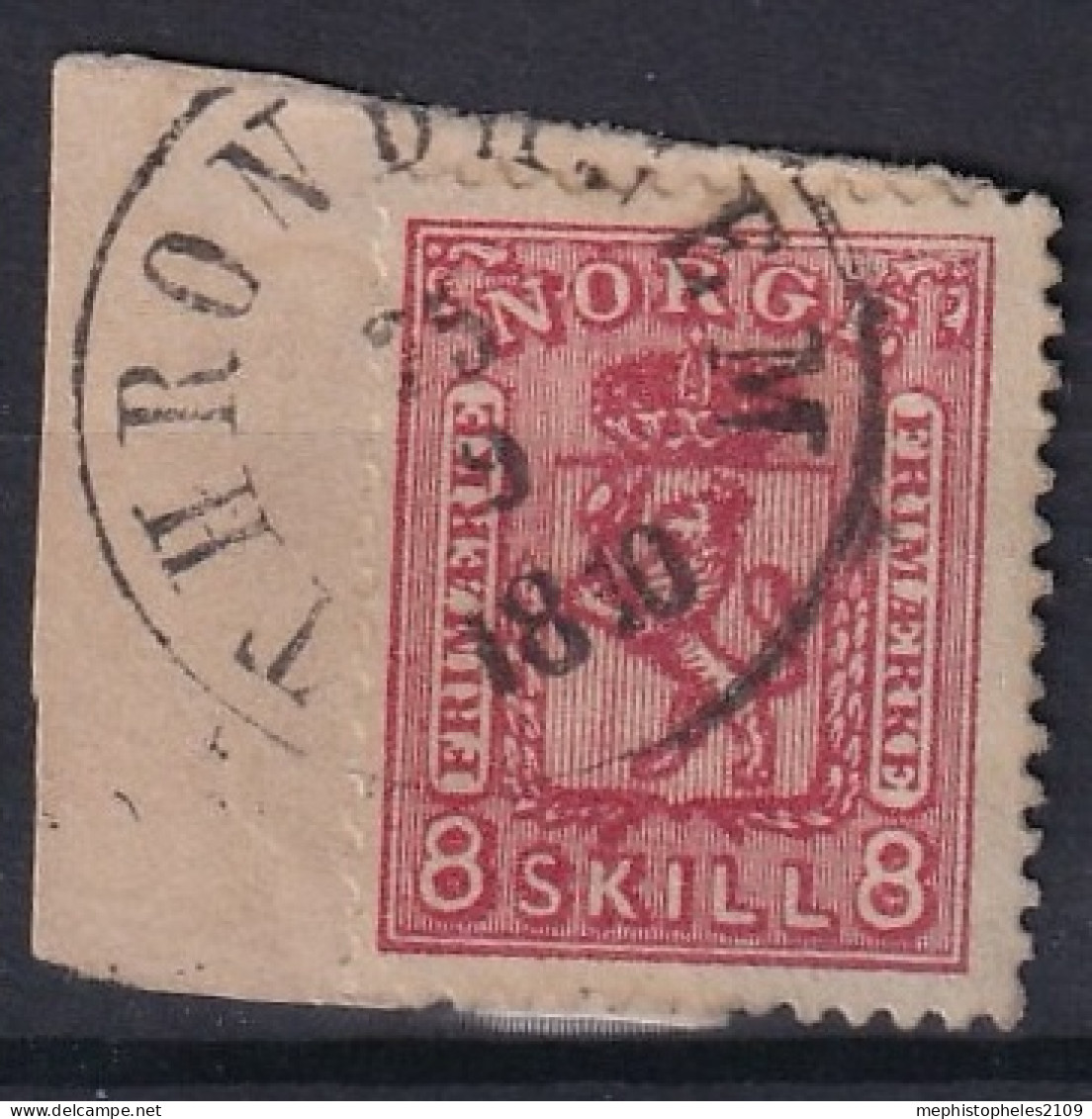 NORWAY 1867 - Canceled - Sc# 15 - Usados