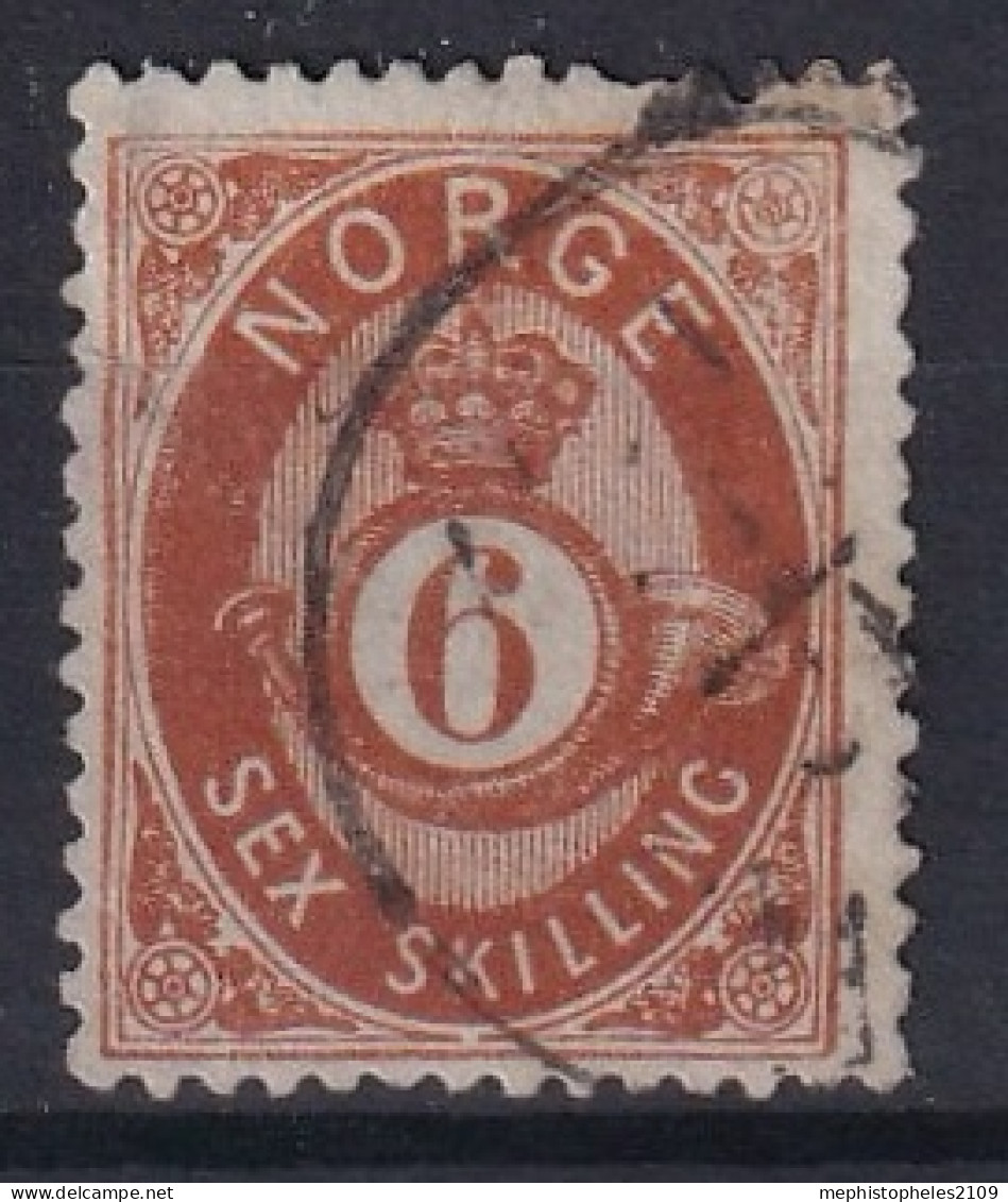 NORWAY 1875 - Canceled - Sc# 20 - Oblitérés