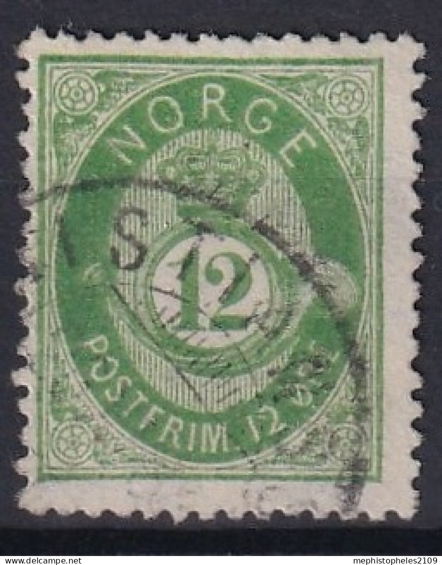 NORWAY 1877 - Canceled - Sc# 26 - Oblitérés