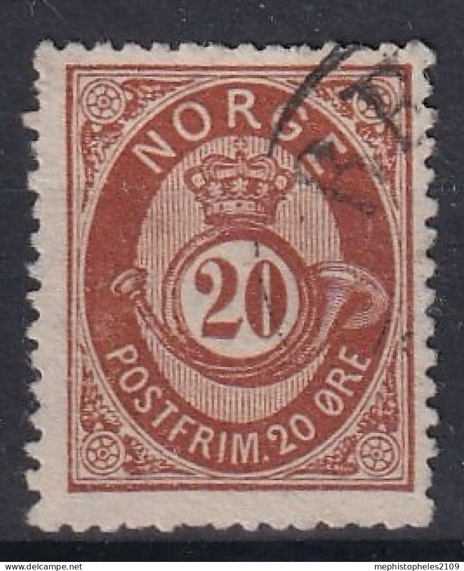 NORWAY 1882 - Canceled - Sc# 43 - Oblitérés