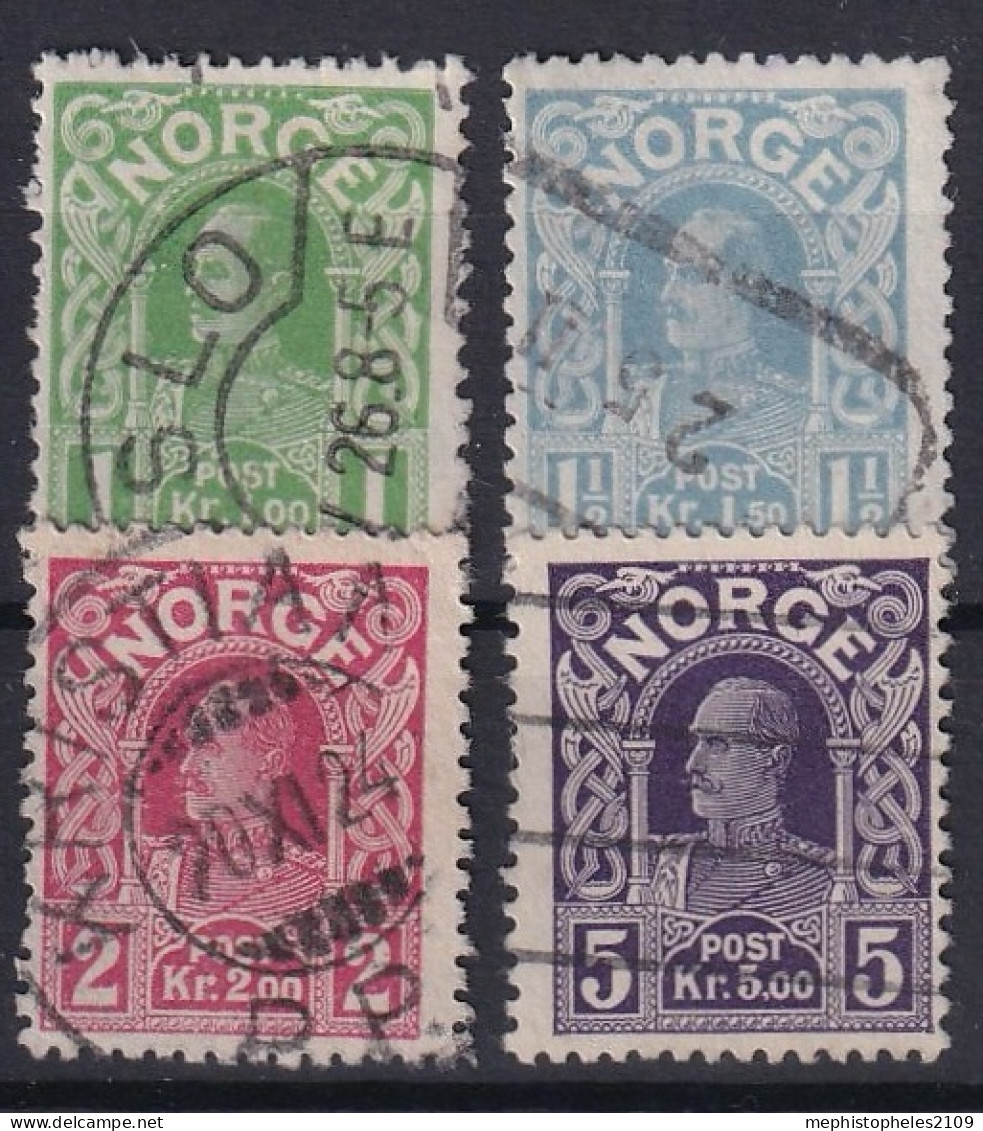 NORWAY 1911-1918 - Canceled - Sc# 70-73 - Complete Set! - Oblitérés