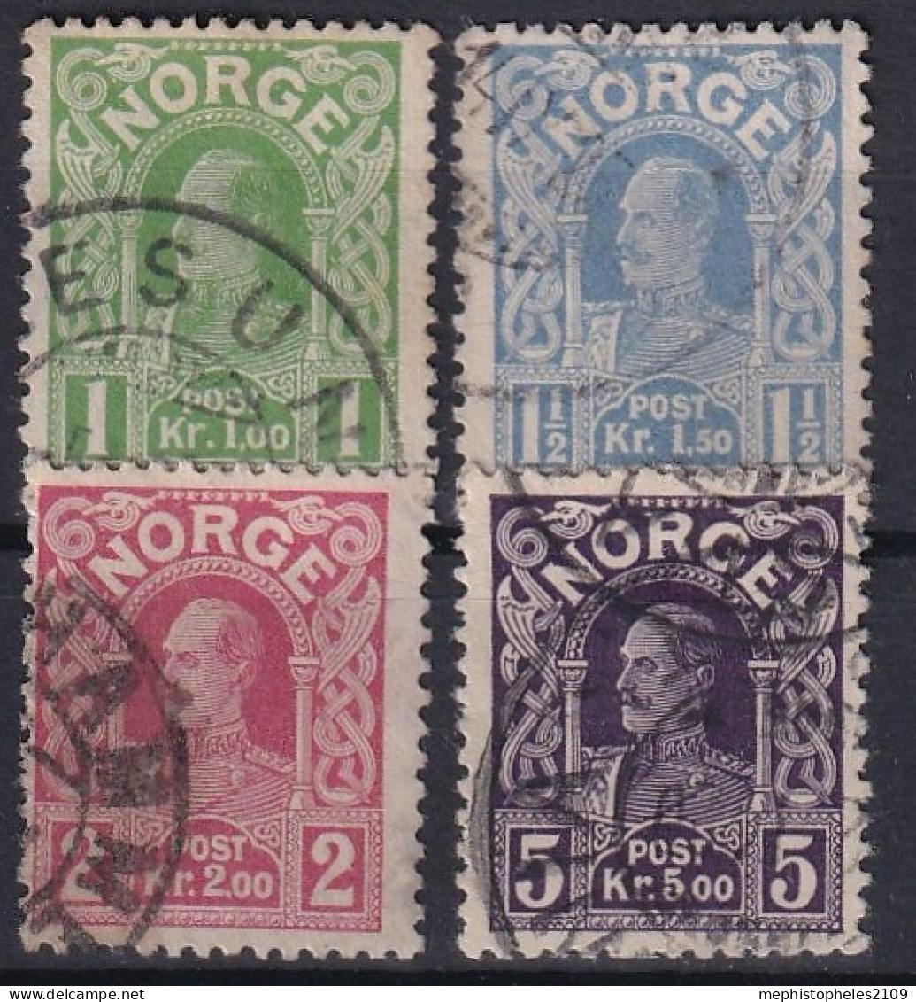 NORWAY 1911-18 - Canceled - Sc# 70-73 - Gebraucht