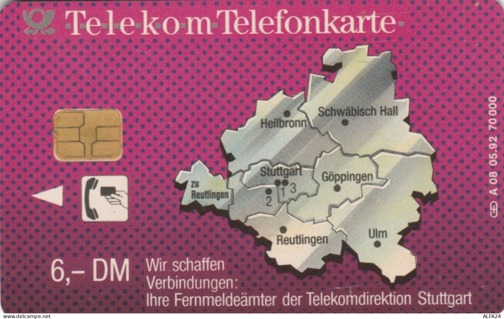 PHONE CARD GERMANIA SERIE A TIR 70000  (E107.25.2 - A + AD-Series : Publicitaires - D. Telekom AG