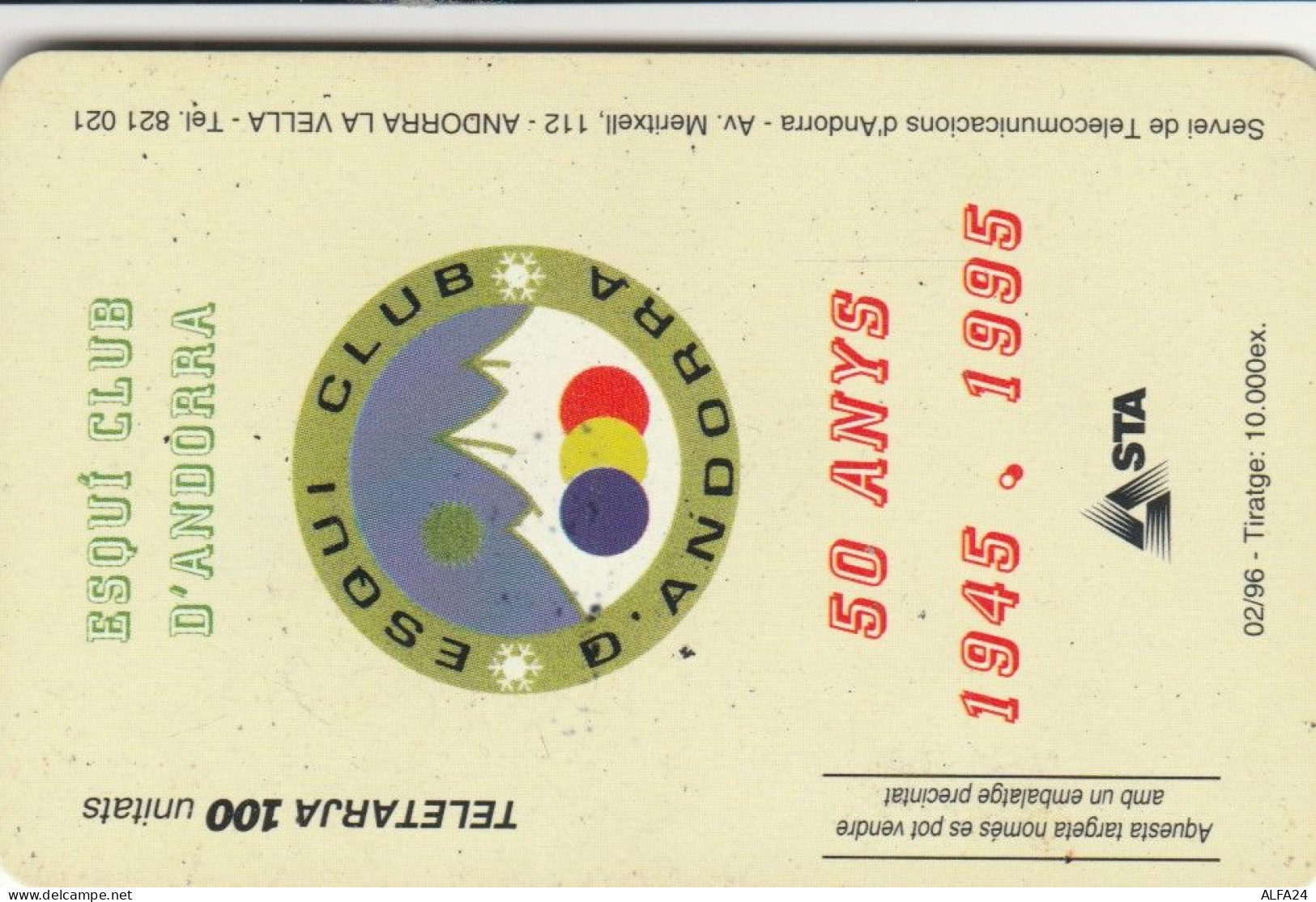 PHONE CARD ANDORRA  (E107.21.2 - Andorra