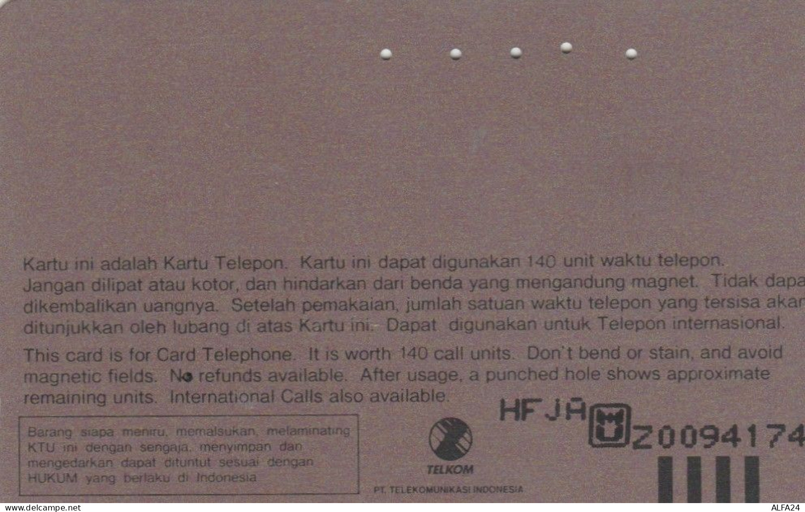 PHONE CARD INDONESIA  (E107.18.4 - Indonesia