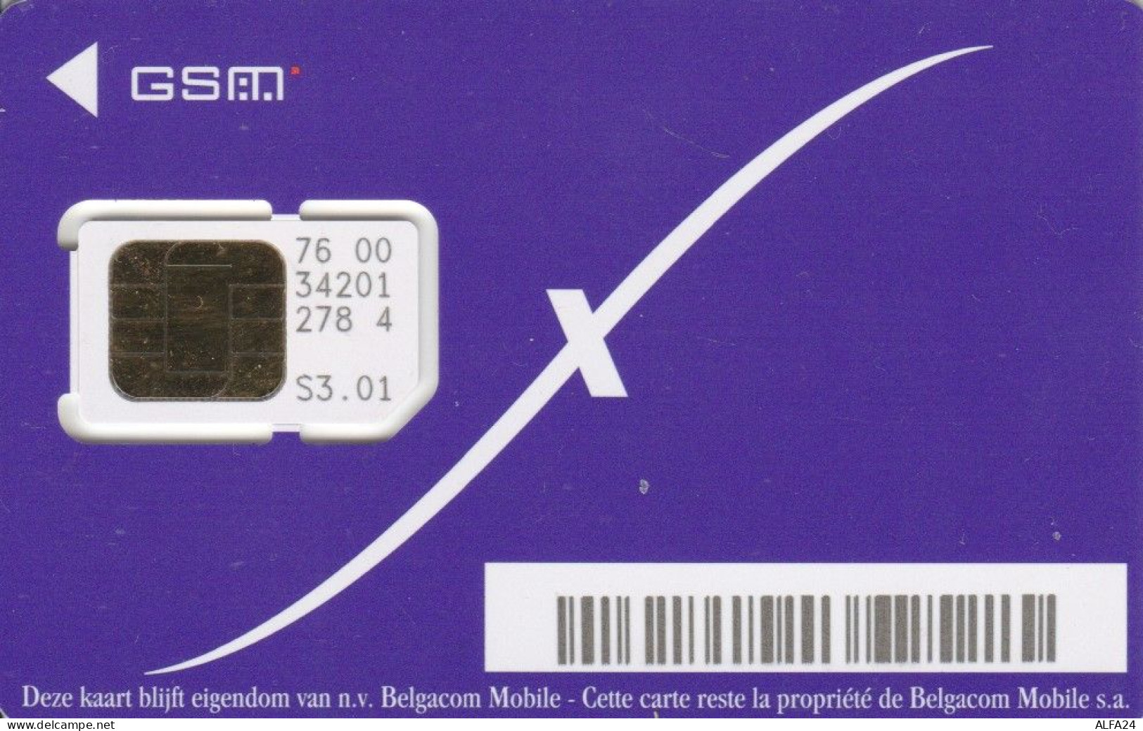 GSM SIM BELGIO  (E107.11.7 - Carte GSM, Ricarica & Prepagata