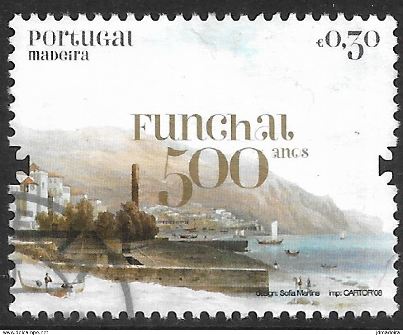 Portugal – 2008 Funchal 0,30 Used Stamp - Usati
