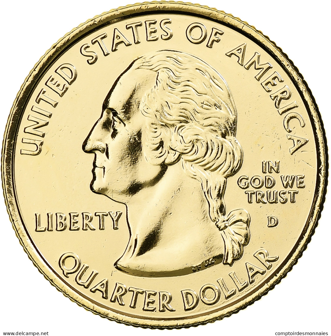 États-Unis, Utah, Quarter, 2007, U.S. Mint, Denver, Golden, FDC, Cupronickel - 1999-2009: State Quarters